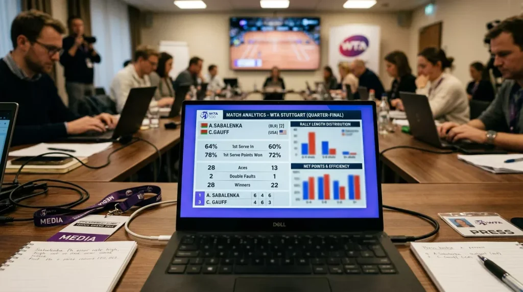 Visualización de datos shot-by-shot de Stats Perform para partidos WTA