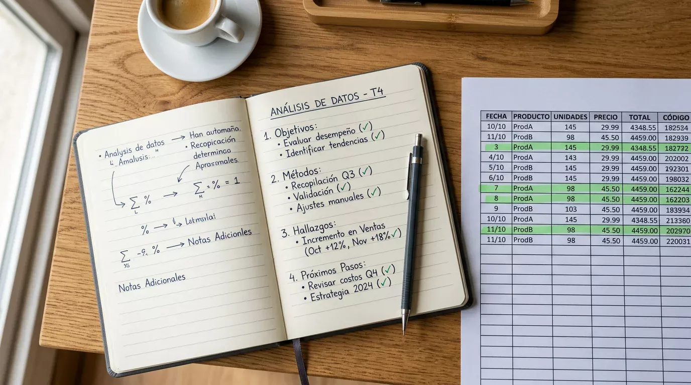 Cuaderno de análisis con el método de tres filtros para apuestas en tenis WTA