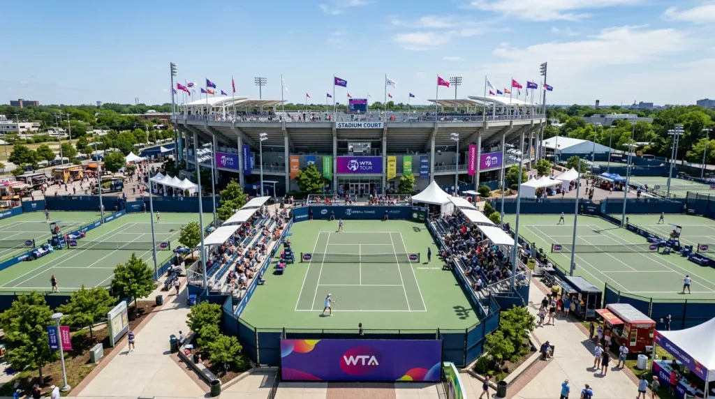 Diagrama de la jerarquía de torneos WTA con categorías 1000, 500 y 250