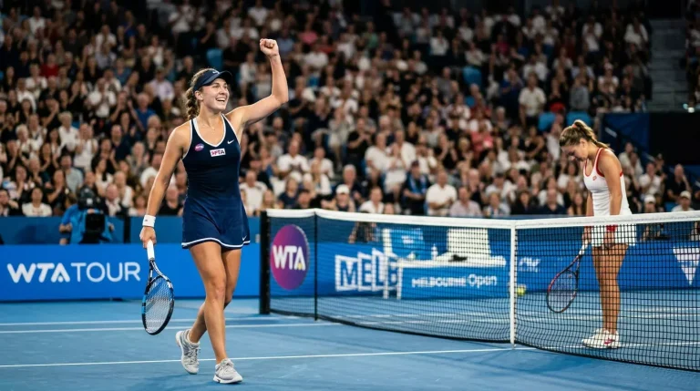 Cuadro de resultados WTA con victorias inesperadas de jugadoras de menor ranking
